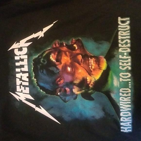 SOLD - 🌸BOGO Metallica Black T-shirt "Hardwired... to Destruct" - Picture 2 of 6